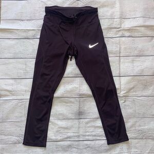 Nike Purple Dri-Fit Mesh Panel Leggings